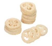 HOMSFOU Shower Soap Tray 15Pcs Loofah Soap Holder Bathroom Organizer Storage Natural Material Random Colour