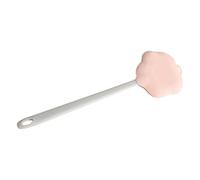 HOMSFOU Silicone Back Rub Brush Long Handle Shower Brush for Bathing Bathroom Accessories