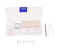 HOMSFOU Silicone Eyeglass Nose Pad Cushions Set, Anti-Slip Air Chamber Design, Soft Replacement Nose Pieces for Glasses Repair Kit, 30 Pairs for Comfortable Fit and Pressure Relief