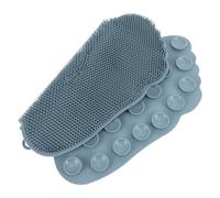 HOMSFOU Silicone Foot Scrubber and Massage Pad Non-Skid Foot Cleaner for Shower Bathing Grey Exfoliation Mat Suitable and Circulation Care