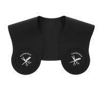 HOMSFOU Silicone Hair Cutting Collar Cape for Barber Shop with Weighted Shoulder Mat, Neck Protector from Hair Dye, Hairdressing Shawl for Salon and Self Haircut Use Assorted style