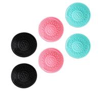 HOMSFOU Silicone Makeup Brush Cleaning Cups for Quick Cleaning of Makeup Tools and Eggs 6pcs Supple and Comfortable Scrubbing Pads