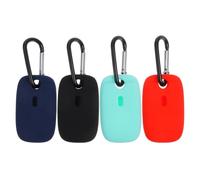 HOMSFOU Silicone Protective Case for Tile Pro 2022 Tracker with Keychain Loop 4-Pack Lightweight Covers for Bags Keys Dog Leash
