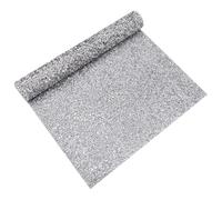 HOMSFOU Silver Foldable Nail Art Table Mat, Shiny Decorative Synthetic Surface, Protects Desktop, for Nail Salon Display, Manicure Practice and Stylish Desk Use
