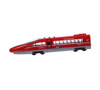 HOMSFOU Simulated High Speed Railway Pull Back with Sound and Light for Durable Plastic Model Train Educational Boys and Birthday Random Color
