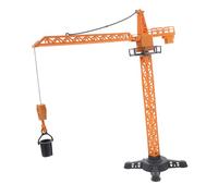 HOMSFOU Simulation Engineering Crane Toy for Boys and Girls Construction Vehicle Playset with Miniature Tower Crane and Truck for Birthday Parties and Educational Play