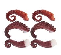 HOMSFOU Simulation Octopus Tentacles 6Pcs Fake Seafood Table Decor for Restaurant Use and Photography with Textured Surface and Versatile Applications