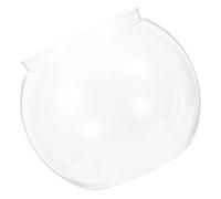 HOMSFOU Small Plastic Fish Tank Aquarium Bowl with Good View the Interior Convenient Design Tabletop Fish Tank for Home and Garden for Goldfish and Aquatic Pets