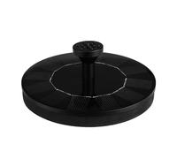 HOMSFOU Solar Powered Floating Fountain Pump with Single Crystal Silicon and Epoxy Material, Automatic Restart in Sunlight, for Small Ponds and Garden Decoration, Black Outdoor Water