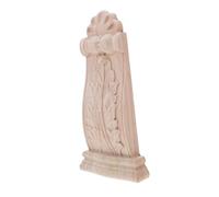 HOMSFOU Solid Wood Decorative Corbels Hand Carved Vintage Roman Column Shelf Bracket for Home Wall Trim Classic European Style Durable Support