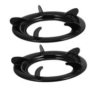 HOMSFOU Space-saving Gas Stove Rack Wok Ring Sturdy Pot Support for Gas Burners Easy-clean Stainless Steel Accessory