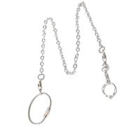 HOMSFOU Stainless Steel Bird Chain Parrot Foot Ring Adjustable 50cm Pet Bird Training Leash Parakeet Harness for Flying and Training
