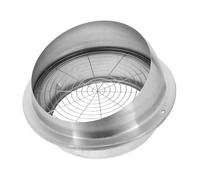 HOMSFOU Stainless Steel Exhaust Vent Cover Ball Shaped Outdoor Vent Cap for Range Hood Optimal Airflow Continuous Ventilation Durable Design for Kitchen Air Quality