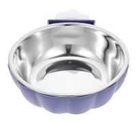 HOMSFOU Stainless Steel Hanging Pet Bowl Wear-resistant Easy to Clean Convenient Feeding Bowl Enough Capacity for Daily Use for Dogs and Cats