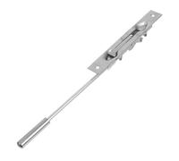HOMSFOU Stainless Steel Hidden Anti-Theft Door Bolt Lock with Top and Bottom Flush Bolts for Fire Resistant Doors Windows and Gates Secure Seal for Home Office Commercial Use