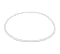 HOMSFOU Stainless Steel Sealing Ring with Elastic Silicone Gasket for 25cm Soup Bucket, Non-spill Heat-resistant Lid Seal, Commercial Kitchen Cup Accessory