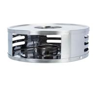 HOMSFOU Stainless Steel Tea Warmer with Hollow Design and Tea Light Holder Teapot Heater for Home Use Suitable for Coffee