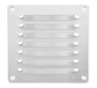 HOMSFOU Stainless Steel Vent Cover with Square Shape, Easy to Install and Ventilated Air Return Grille for Home, Sturdy Silver Air Vent Grille Cover Suitable for Wall Or Floor Installation
