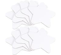 HOMSFOU Star Shaped Oil Painting Board 5.91 Inch Cotton Canvas Panels Pack of 10 Smooth Edges Multi-Function Artist Painting Boards for Oil and Acrylic Paint