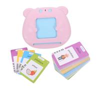 HOMSFOU Talking Flash Cards Learning for Interactive English Spanish Educational Machine with Cards and Audio Stories Sensory Speech for Early Childhood Development Easy Use for Boys and