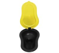 HOMSFOU Temporary Toilet Pan Urinal, Abs Plastic, Yellow, Portable, Easy to Clean, Stable and Secure, for Renovations and Camping, for Elderly and Bedridden Patients