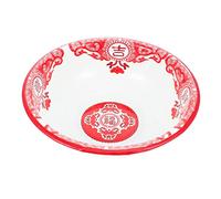 HOMSFOU Thick Enamel Soup Basin Retro Classic Design Multi Functional Washbasin for Wedding Home Use Durable Food Grade Enamelware for Washing Vegetables Fruits and Dough