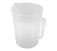 HOMSFOU Thickened 3000ml Plastic Graduated Pitcher with Wide Mouth and Scale, Large Capacity Measuring Beaker Jug for Kitchen Cooking and Laboratory Liquid Dispensing