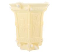 HOMSFOU Thickened Hexagonal Concrete Planter Mold 22cm High Plastic Reusable Flowerpot Mold for DIY Succulent Pots and Indoor Plant Containers