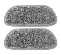 HOMSFOU Thickened Microfiber Water Absorbent Drip Catcher Pads for Water Dispenser and Fridge Drip Tray, Large Grey Non-slip Refrigerator Mat, 2 Pieces for Household Spill Protection
