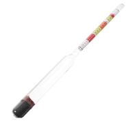 HOMSFOU Three-scale Hydrometer 0.990-1.060 Specific Gravity Alcohol Tester Glass Meter for Wine Beer Malt Juice Measurement Homebrew Wine Making Tool