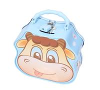 HOMSFOU Tinplate Piggy Bank Milk Cow Saving Box Creative Design for Boys and Girls Money Storage Material for Saving Money Box at Home Office Random Color