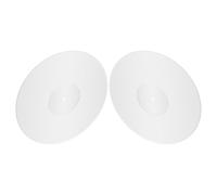 HOMSFOU Turntable Mat 12 Inch White Acrylic 2pcs for Vinyl Records Slipmat with Antistatic and Antislip Features Suitable for Professional Environments and Studio Equipment