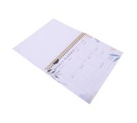 HOMSFOU Undated Weekly Planner Notepad Xin Spiral Bound Desk Checklist for Work and Home Space Saving Horizontal Weekly and Daily Organizer with Inspiring Design