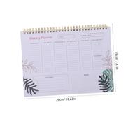 HOMSFOU Undated Weekly Spiral Bound Small Portable Organizer for Office School Home with Schedule Memo and Notes Sections Efficient Management and Creativity Boost