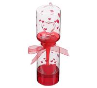 HOMSFOU Unique Red Glass Thinking Hand Boiler with Temperature Sensitive Liquid, Stylish Art Display Piece for Office Desk Decoration and Living Room Sensory for Adults