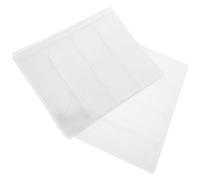 HOMSFOU Universal 3-ring Binder Money Book Pages, 10 Plastic Sleeves Pack with 4 Rows for Banknote Collecting, Protective Money Holder Sheets for Commemorative Currency Storage