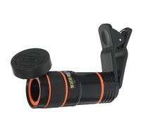 HOMSFOU Universal Telephoto Lens for Mobile Phones with 8x Zoom, High Definition External Camera Lens Made of Sturdy Abs, for Tourism and Observing Animal Lovers, Easily Mountable