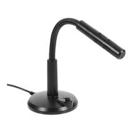 HOMSFOU USB Computer Microphone, Adjustable Angle Aluminium Alloy Mic with Stable Pedestal, Plug and Play Computer Accessory for Live Streaming and Game Voice Chat