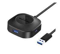 HOMSFOU Usb Hub Ports Usb Powered Hub Multi-charger Memory Card Reader Cable for Laptop