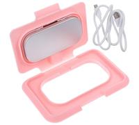 HOMSFOU USB Wipes Warmer Lightweight Wet Wipe Heater for Home and Car Use Pink