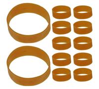 HOMSFOU Vietnam Rubber Bands Elastic Rubber Rings High Elasticity and Not Easy to Break Assorted Colour 50x20mm Suitable for Office and School Use