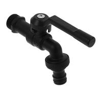 HOMSFOU Vintage Brass Laundry Water Faucet Single Handle Outside Faucet for Bathroom Kitchen Quick Open Cold Water Tap for Mop Pool Garden Use Elegant Antique Design