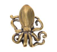 HOMSFOU Vintage Brass Octopus Door Handle Unique Nautical Cabinet Knobs Decorative Pulls for Drawers and Front Doors Easy Installation Ocean Theme Home Hardware