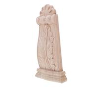 HOMSFOU Vintage Hand Carved Solid Wood Corbels for Shelves European Style Roman Column Brackets with Decorative Wood Appliques Durable Shelf Support for Home Wall Decoration and Renovation