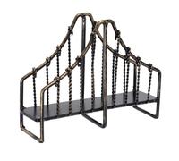 HOMSFOU Vintage Metal Napkin Holder Black Industrial Paper Towel Dispenser for Kitchen Dining Tables Countertops Indoor Outdoor Durable Resistant Design