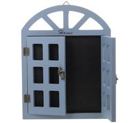 HOMSFOU Vintage-Style Wooden Window Chalkboard Retro Home Decor Hanging Blackboard Message Board for Shop and Restaurant Decoration