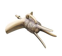 HOMSFOU Vintage Zinc Alloy Goblet with Curved Shape Mouth, Comfortable and Convenient for Drinking, for Party Use and Wedding Decorations, Antique Style Decorative Wine Cup