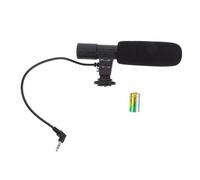 HOMSFOU Vlogging Microphone Camera Phone Microphone Digital Camera Smartphone Interview Mic Lightweight Condenser Mic 3.5mm Jack