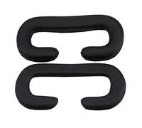 HOMSFOU VR Face Cushion Cover PU Leather Eye Mask 2Pcs Compatible with HTC Vive VR Headset Easy to Clean Sweat-Resistant for Gaming Use
