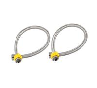 HOMSFOU Water Inlet Hose Flexible Stainless Steel Shower Hose for Bathroom Sink and Toilet Hot Cold Water Connection Easy Installation Durable Design
